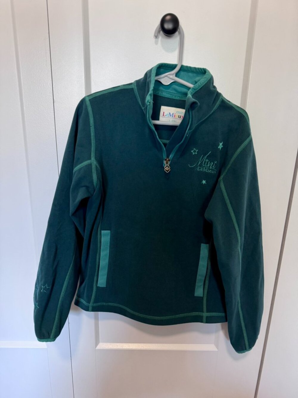 Le Mieux Mini Micro Fleece Spruce Children's Equestrian Winter Riding Top